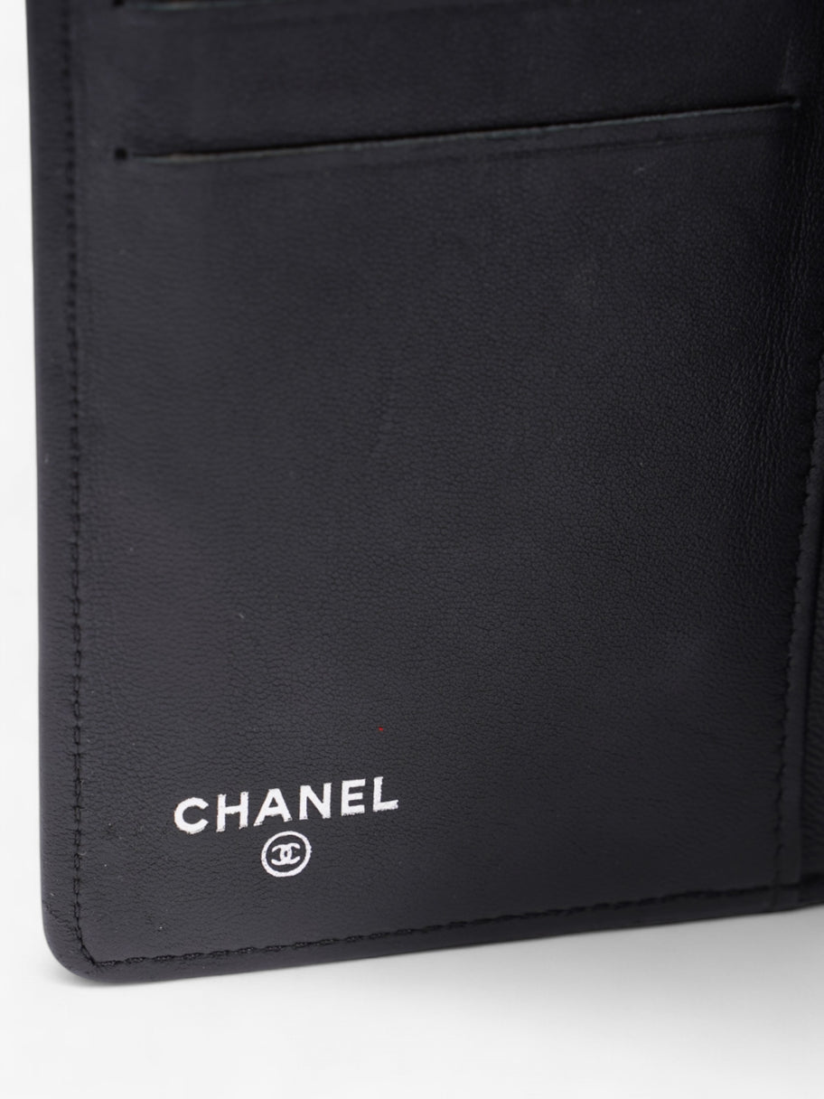 Chanel Boy Wallet Black Lambskin Leather Image 6