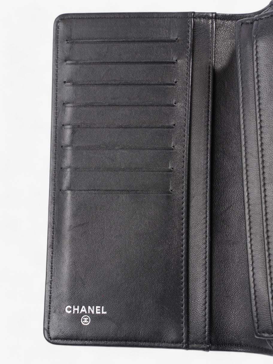 Chanel Boy Wallet Black Lambskin Leather Image 7