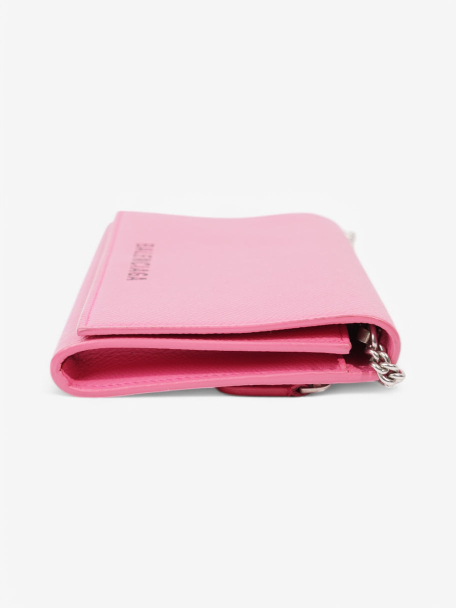 Balenciaga Clutch With Chain Pink / Black Leather Image 3