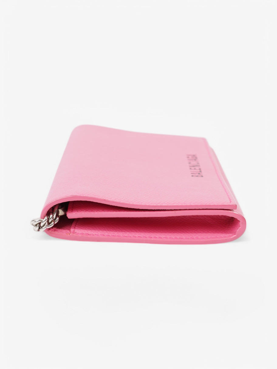 Balenciaga Clutch With Chain Pink / Black Leather Image 5