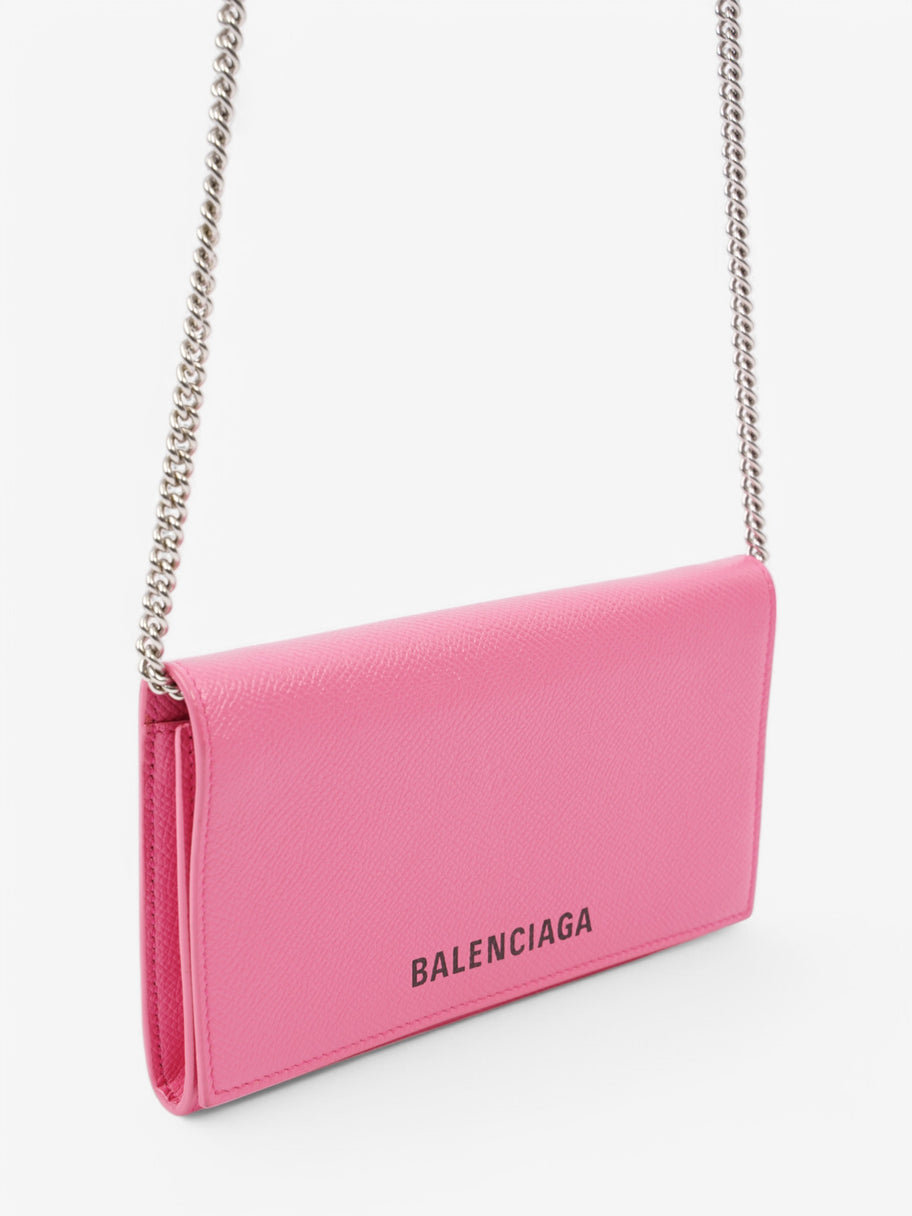 Balenciaga Clutch With Chain Pink / Black Leather Image 7
