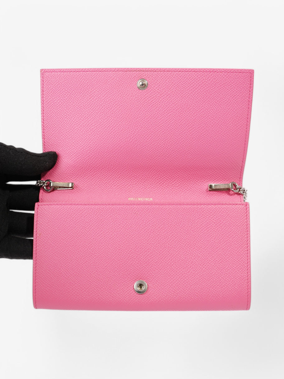 Balenciaga Clutch With Chain Pink / Black Leather Image 8