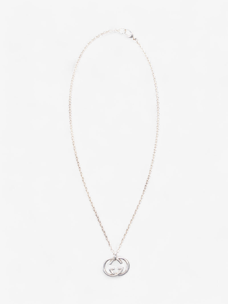  Gucci Interlocking G Necklace Silver Silver Sterling