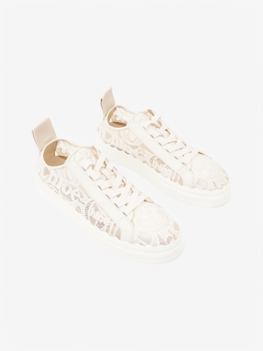 Chloe Lauren Sneakers Cream / Black Lace EU 41 UK 8 Image 2