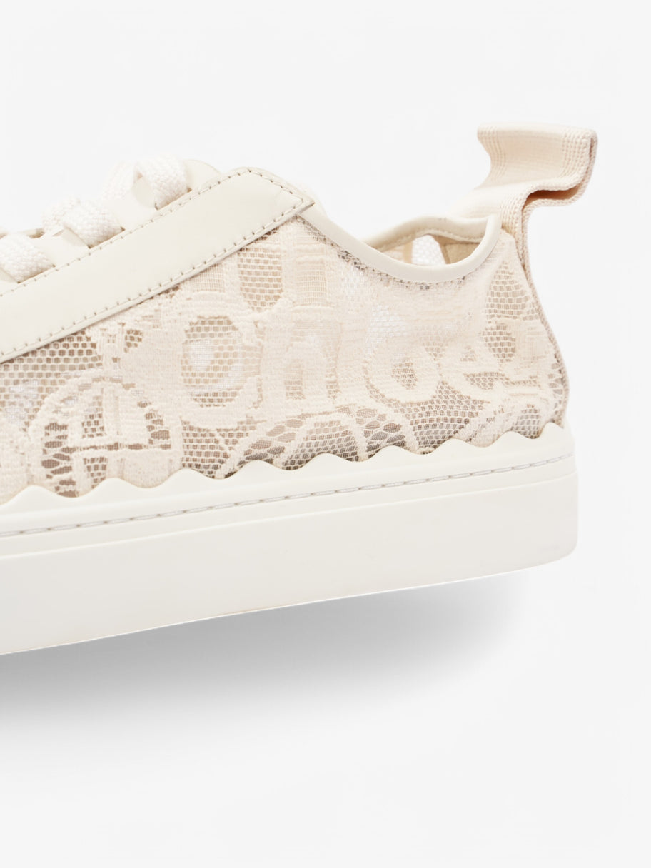 Chloe Lauren Sneakers Cream / Black Lace EU 41 UK 8 Image 9