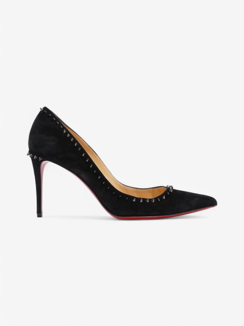  Christian Louboutin Anjalina 85 Black Suede EU 40 UK 7