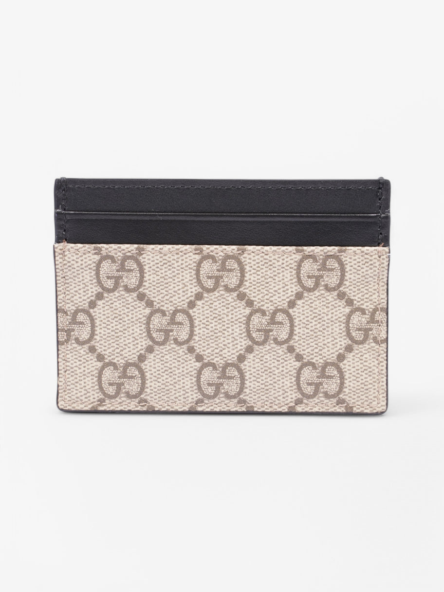Gucci Gucci Cardholder Beige  / Black Coated Canvas Image 1