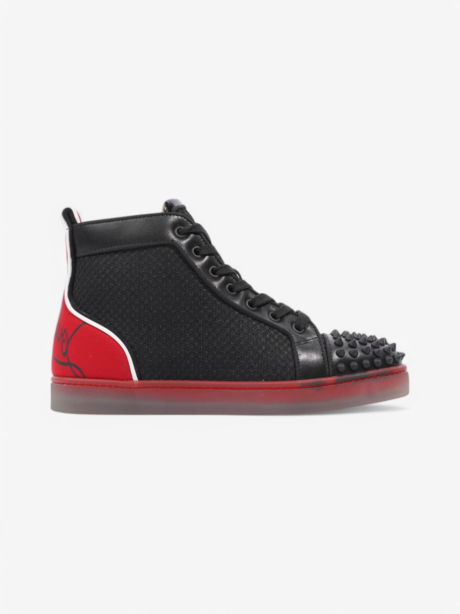 Christian Louboutin Fun Lou Spikes Black / Red Mesh EU 39 UK 6 Image 1