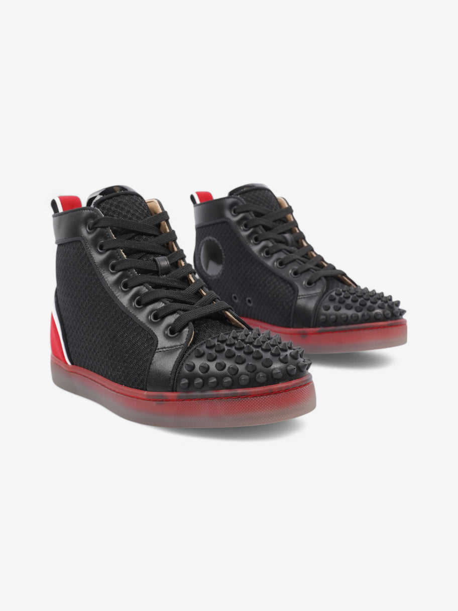 Christian Louboutin Fun Lou Spikes Black / Red Mesh EU 39 UK 6 Image 2