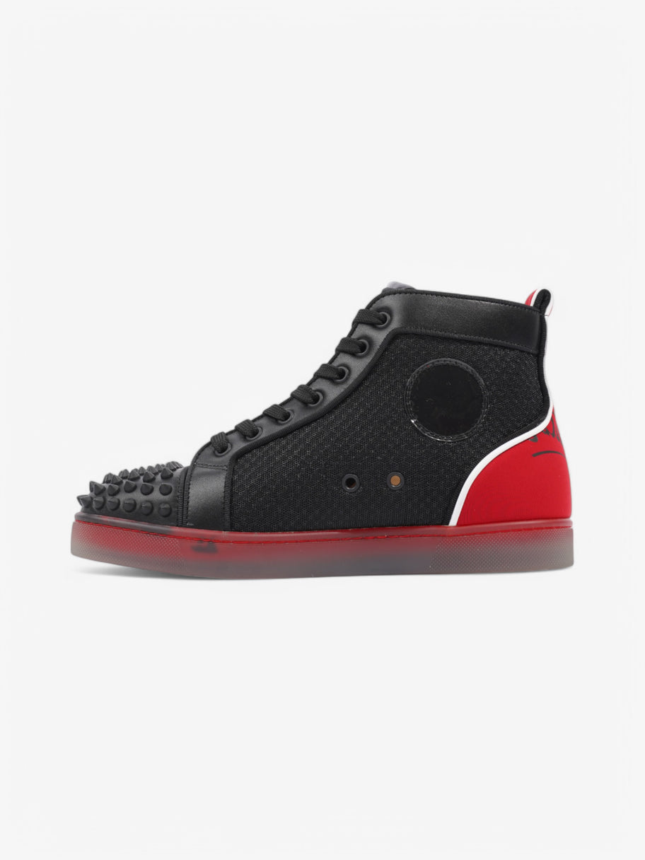 Christian Louboutin Fun Lou Spikes Black / Red Mesh EU 39 UK 6 Image 3
