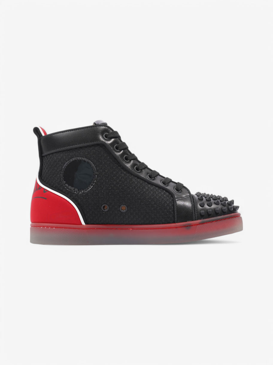 Christian Louboutin Fun Lou Spikes Black / Red Mesh EU 39 UK 6 Image 4