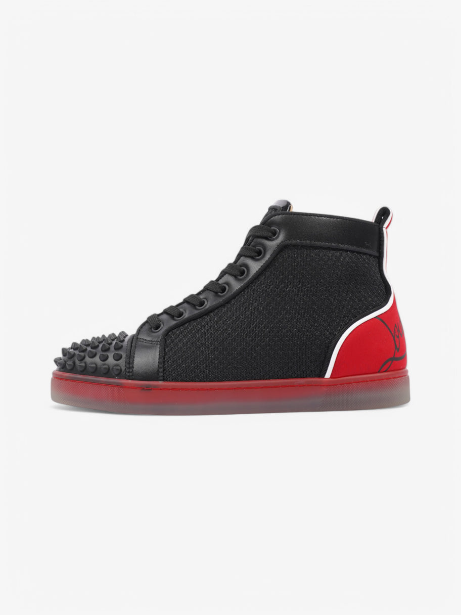 Christian Louboutin Fun Lou Spikes Black / Red Mesh EU 39 UK 6 Image 5