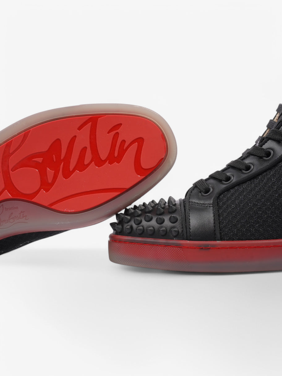 Christian Louboutin Fun Lou Spikes Black / Red Mesh EU 39 UK 6 Image 9