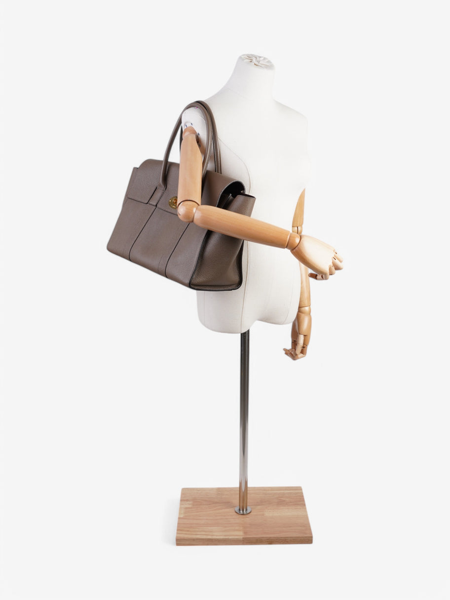 Mulberry Bayswater Taupe Grained Leather Image 2