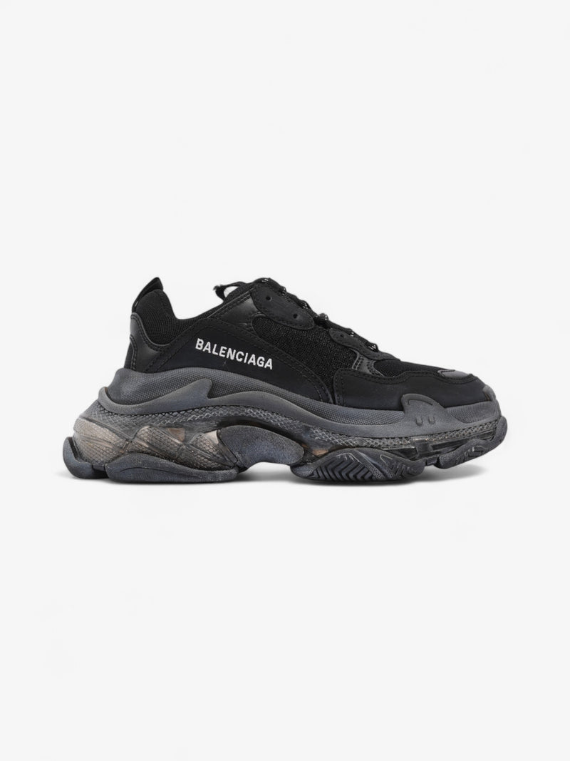  Balenciaga Triple S Clear Sole Black / White Mesh EU 37 UK 4