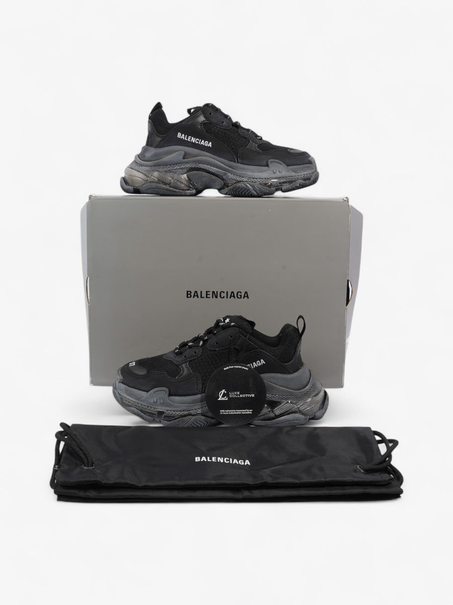 Balenciaga Triple S Clear Sole Black / White Mesh EU 37 UK 4 Image 10