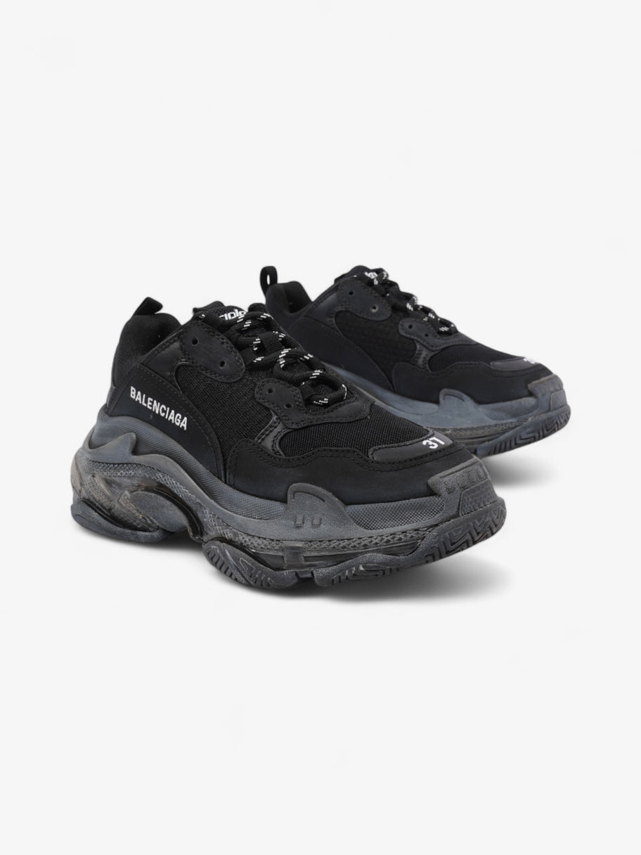 Balenciaga Triple S Clear Sole Black / White Mesh EU 37 UK 4 Image 2
