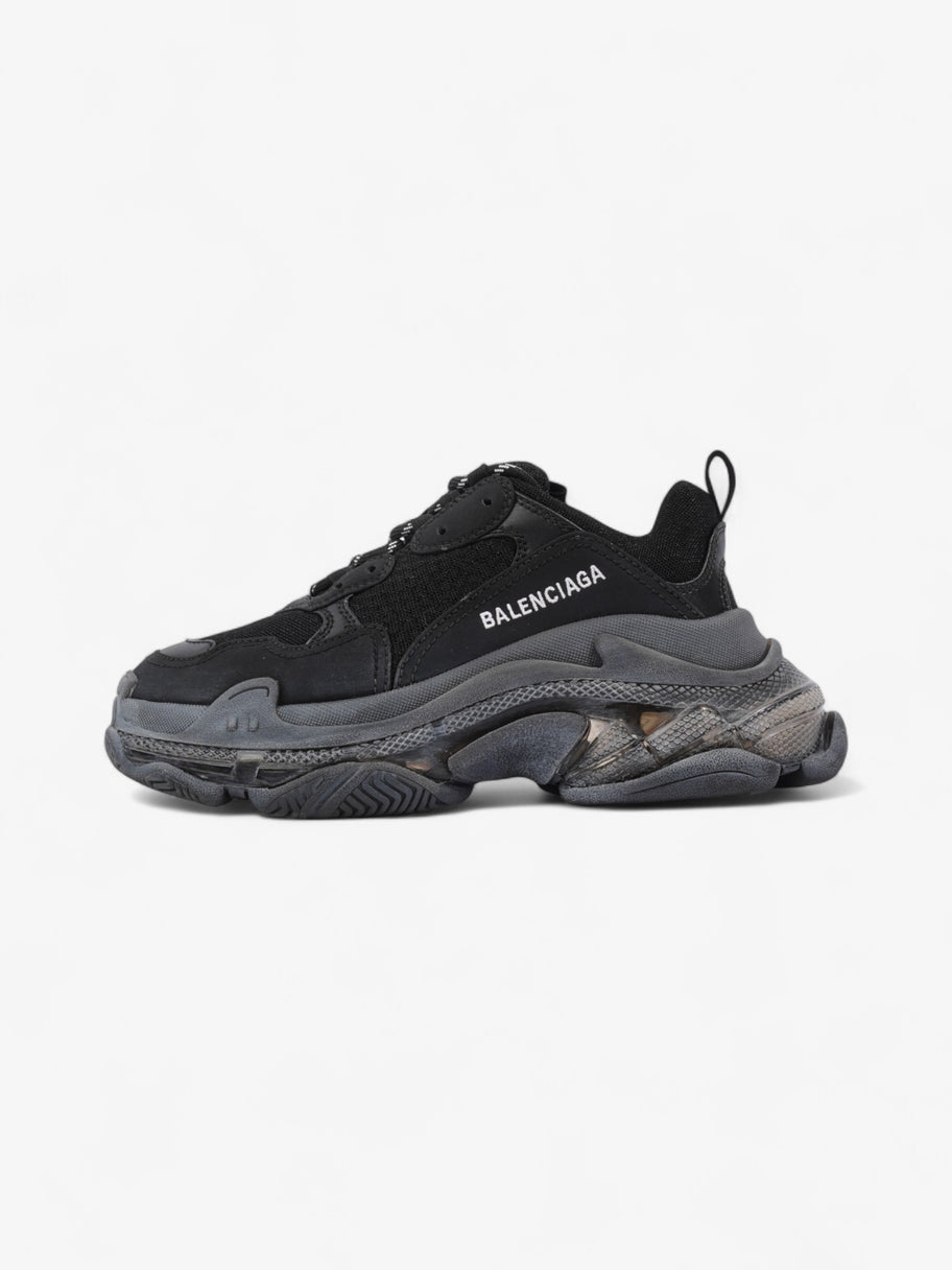 Balenciaga Triple S Clear Sole Black / White Mesh EU 37 UK 4 Image 5