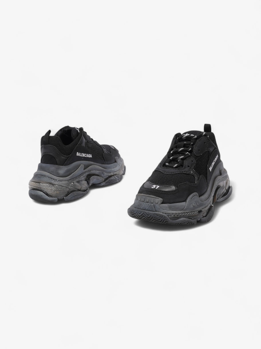 Balenciaga Triple S Clear Sole Black / White Mesh EU 37 UK 4 Image 9