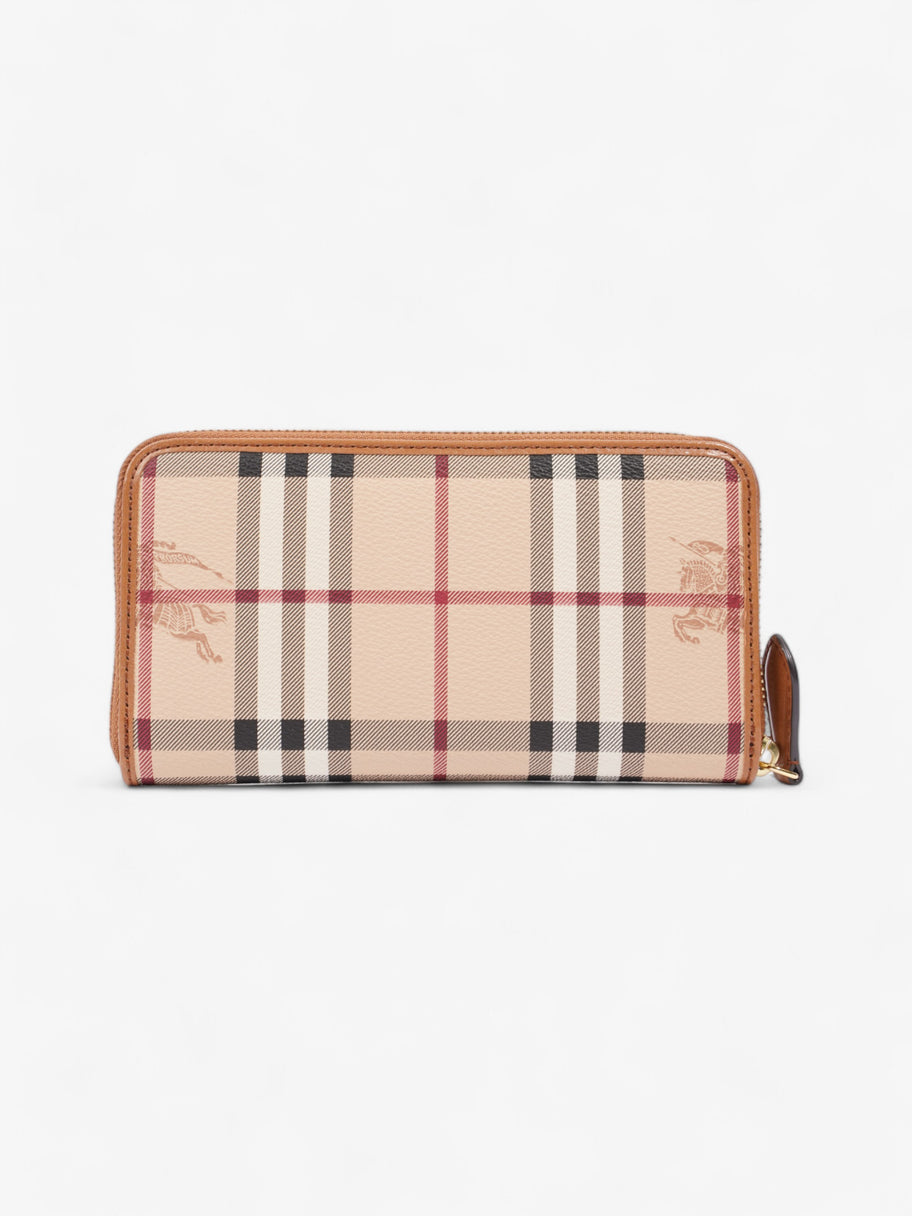 Burberry Zip Around Wallet Haymarket Check Canvas Image 2