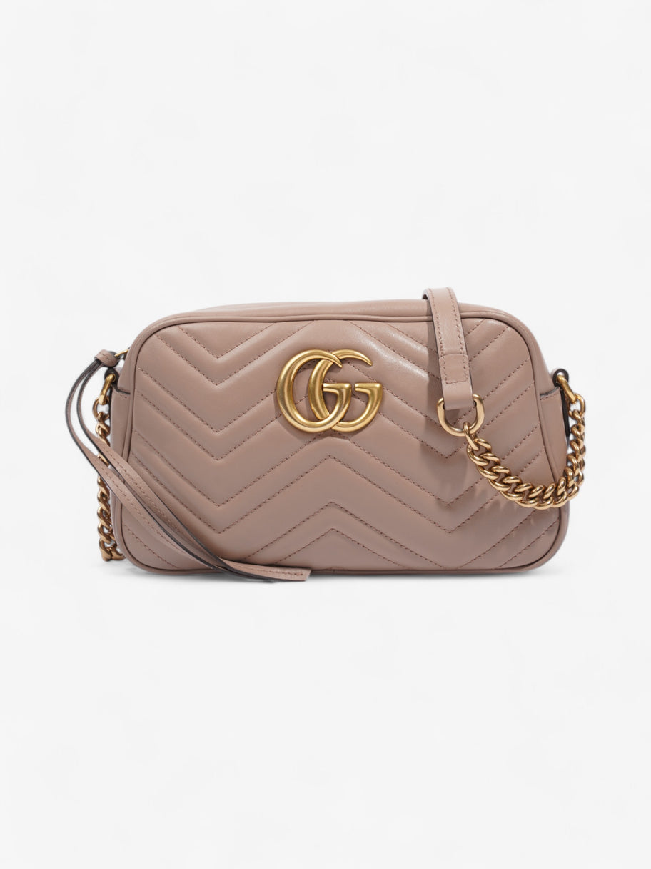 Gucci GG Marmont Rose Beige  Matelasse Leather Small Image 1