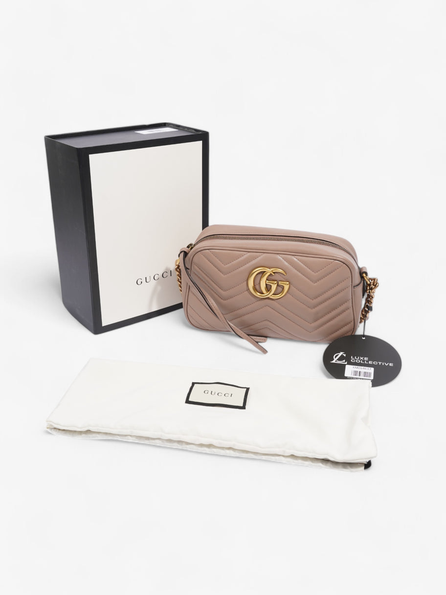 Gucci GG Marmont Rose Beige  Matelasse Leather Small Image 11