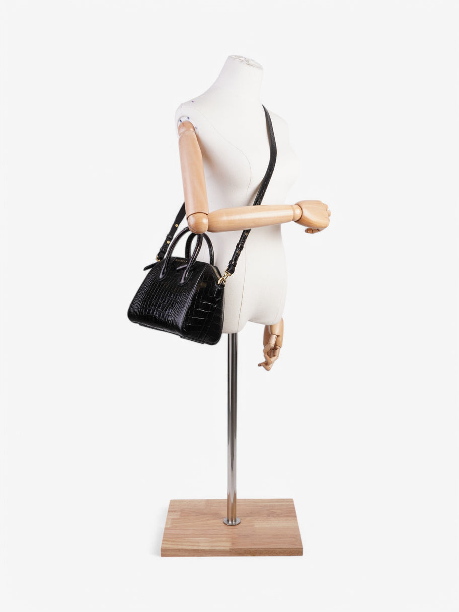Givenchy Antigona Black Crocodile Leather Mini Image 2