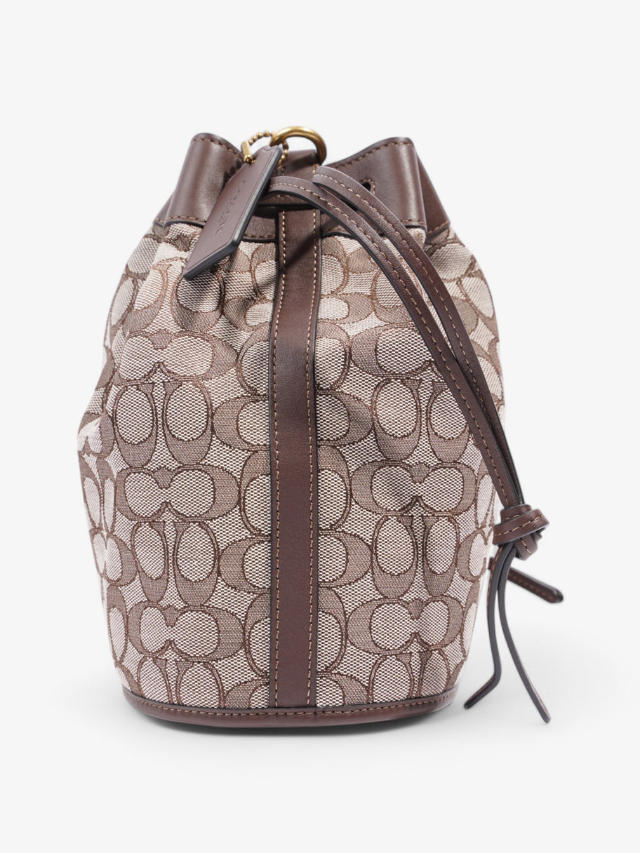 Coach Bucket bag White  / Brown Canvas Image 3