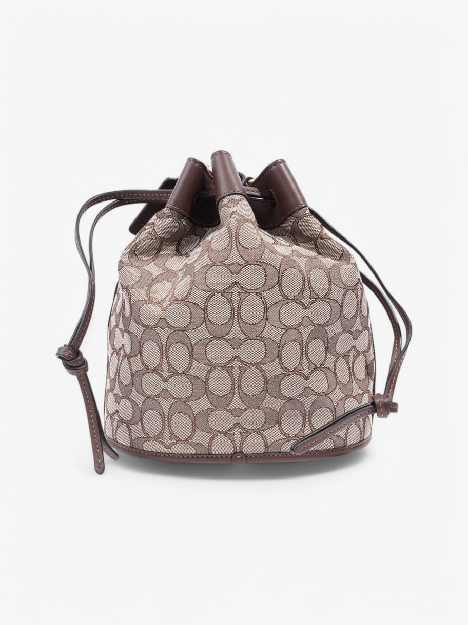 Coach Bucket bag White  / Brown Canvas Image 4
