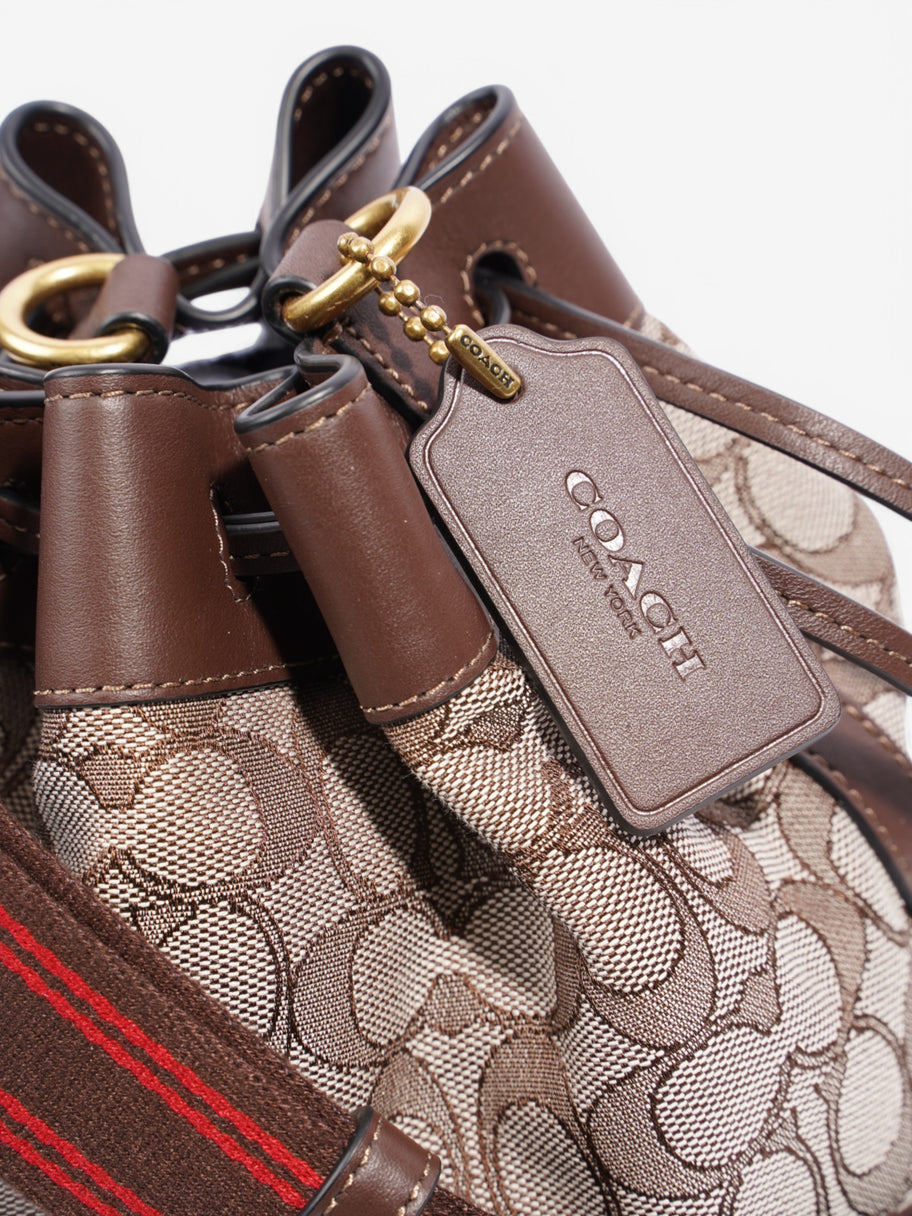 Coach Bucket bag White  / Brown Canvas Image 7