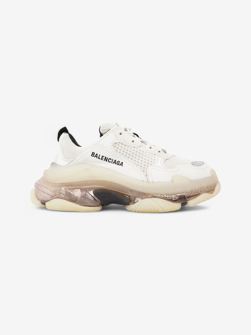  Balenciaga Triple S Clear Sole White  / Black / Grey Mesh EU 38 UK 5