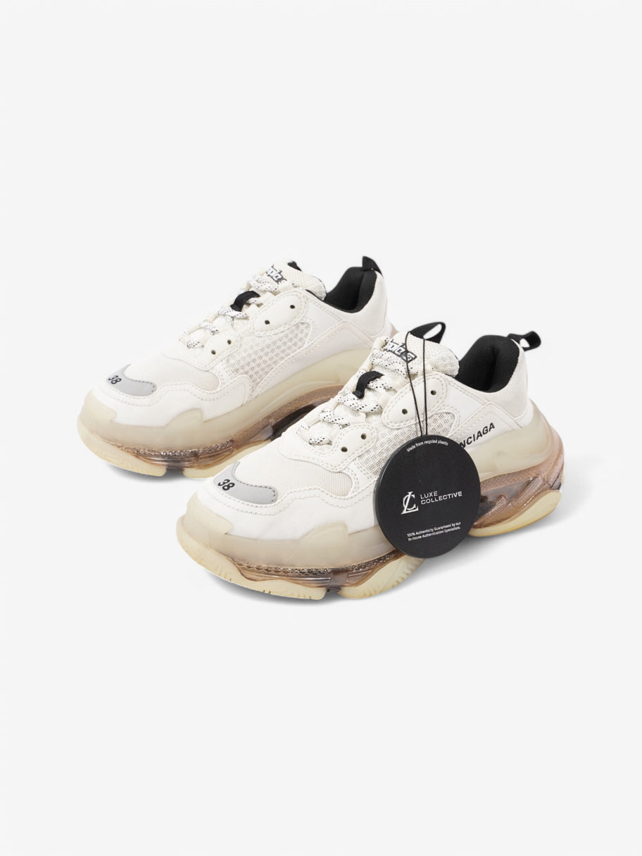 Balenciaga Triple S Clear Sole White  / Black / Grey Mesh EU 38 UK 5 Image 10