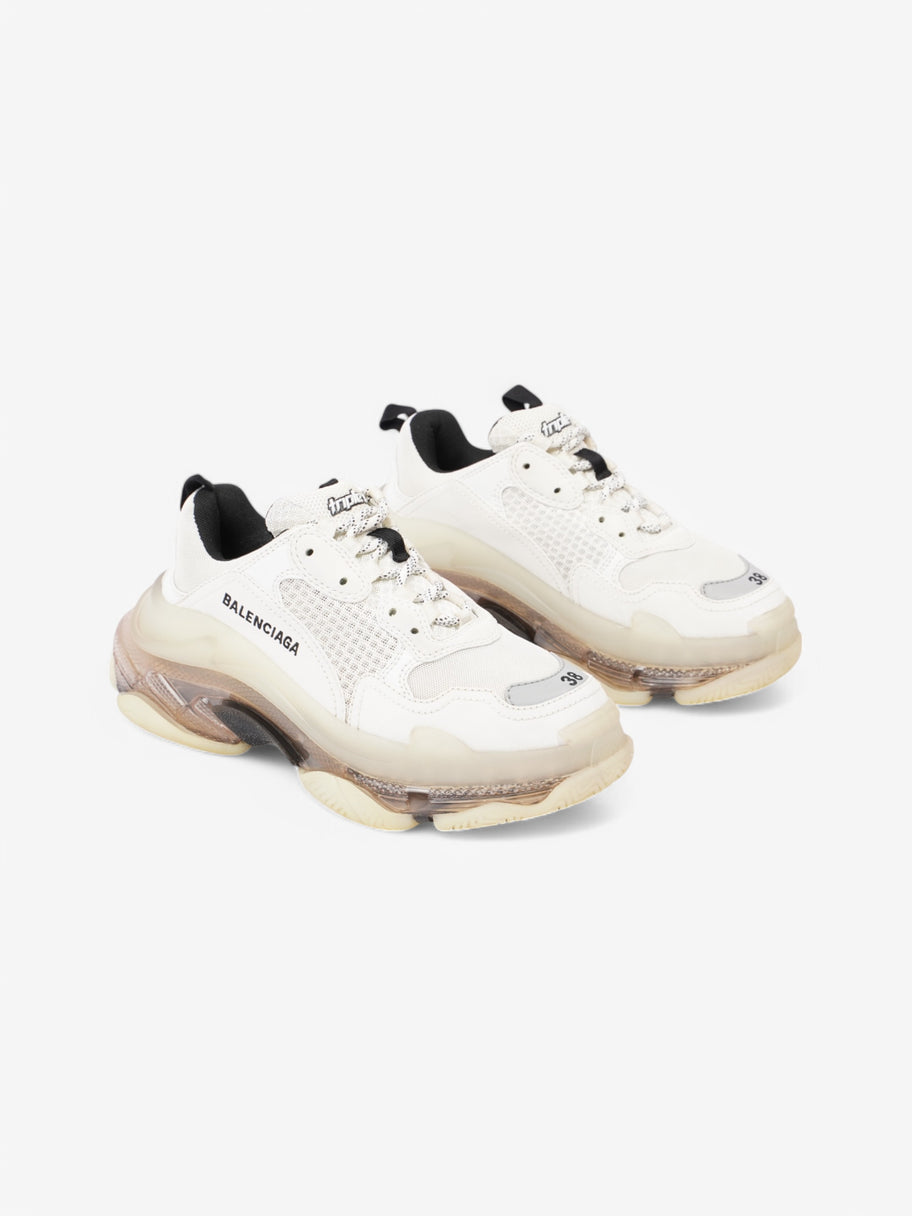 Balenciaga Triple S Clear Sole White  / Black / Grey Mesh EU 38 UK 5 Image 2