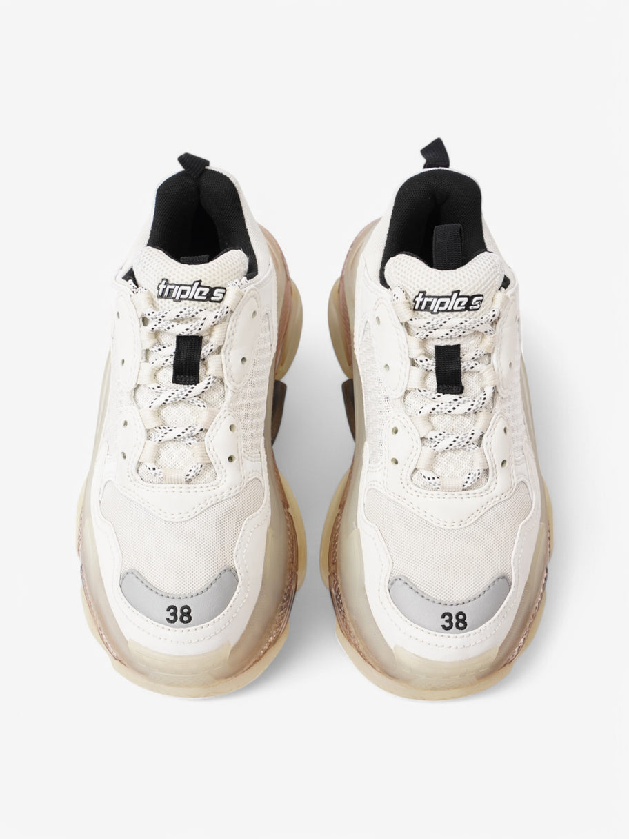 Balenciaga Triple S Clear Sole White  / Black / Grey Mesh EU 38 UK 5 Image 8