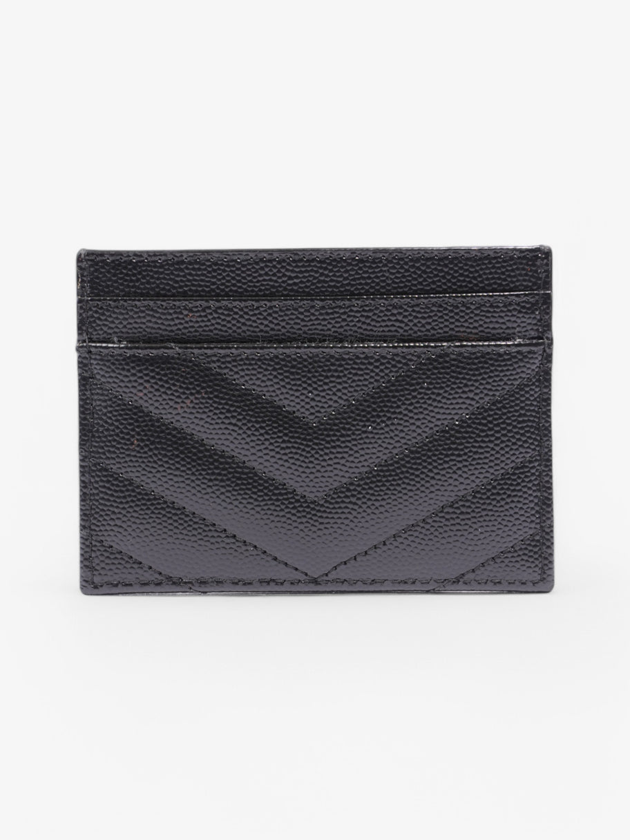 Saint Laurent Cassandra Card Holder 0.5cm / Black Leather Image 2