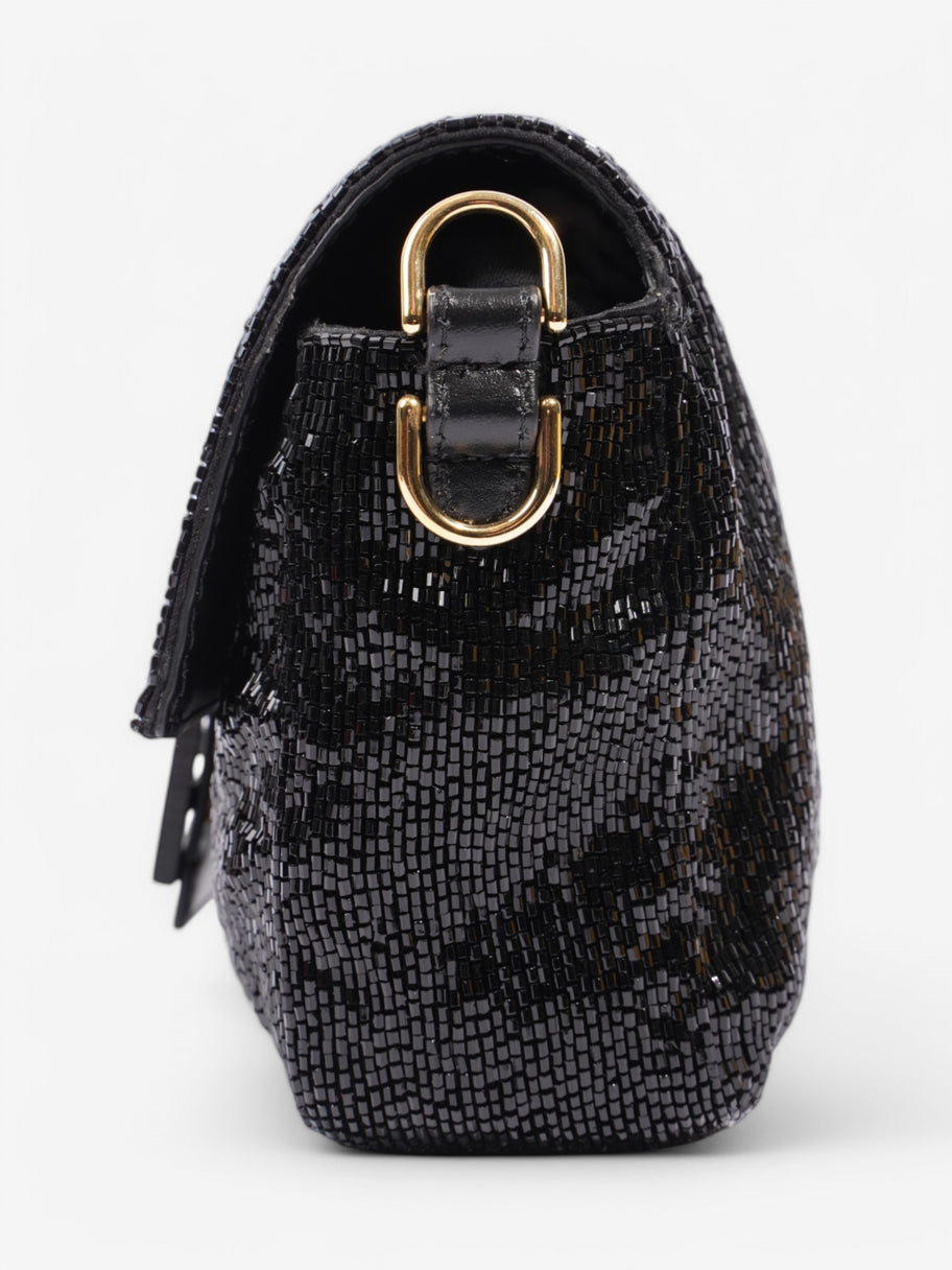 Fendi Beaded Baguette Black Sequin Image 3
