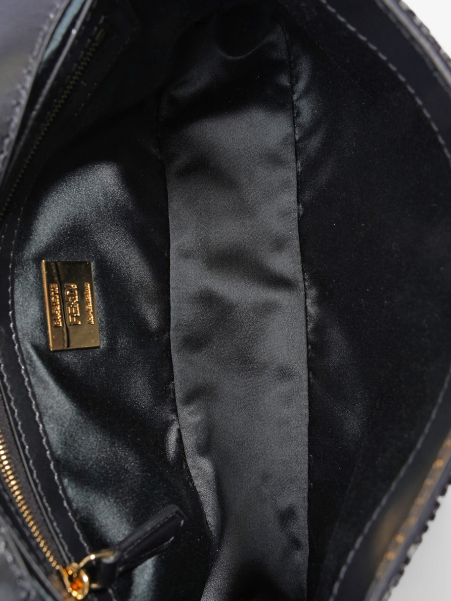 Fendi Beaded Baguette Black Sequin Image 8
