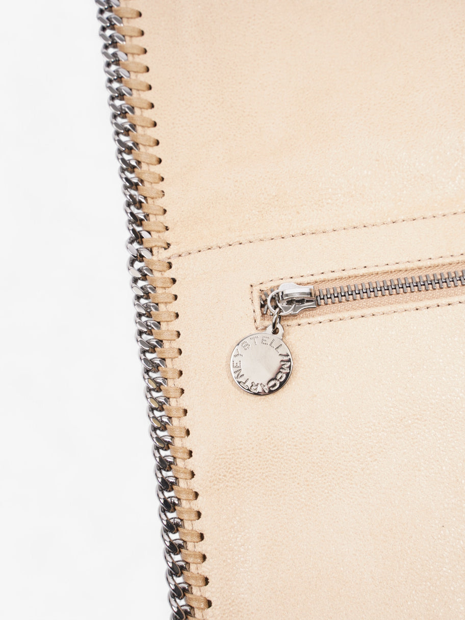 Stella McCartney Embossed Falabella Clutch Beige / Multicoloured Faux Suede Image 8