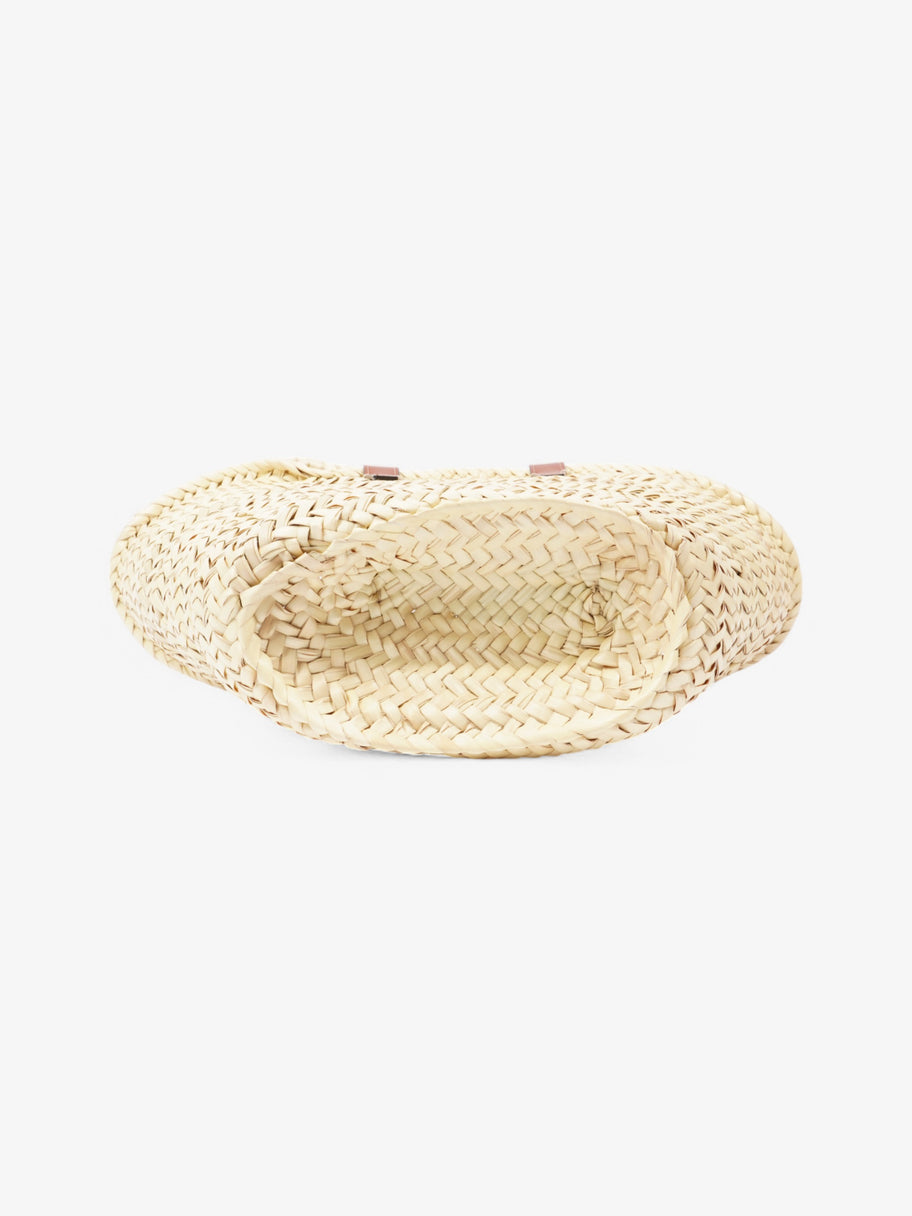 Celine Teen Celine Classic Panier  Beige  / Brown Palm Leaves Image 6