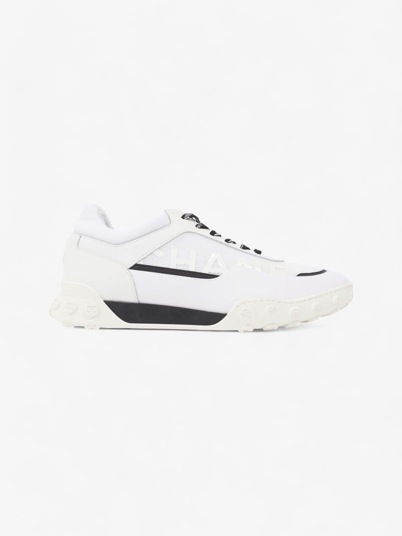  Chanel CC Sneakers White  / Black Mesh EU 42 UK 8