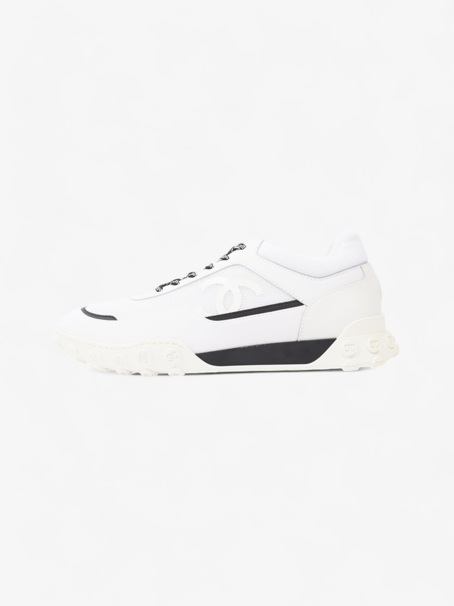 Chanel CC Sneakers White  / Black Mesh EU 42 UK 8 Image 5