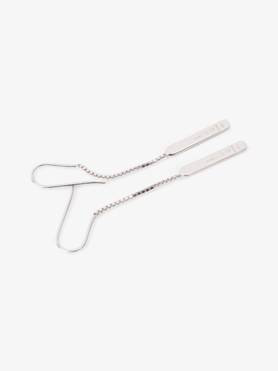 Gucci Trademark Drop Earrings White Gold White Gold Image 3
