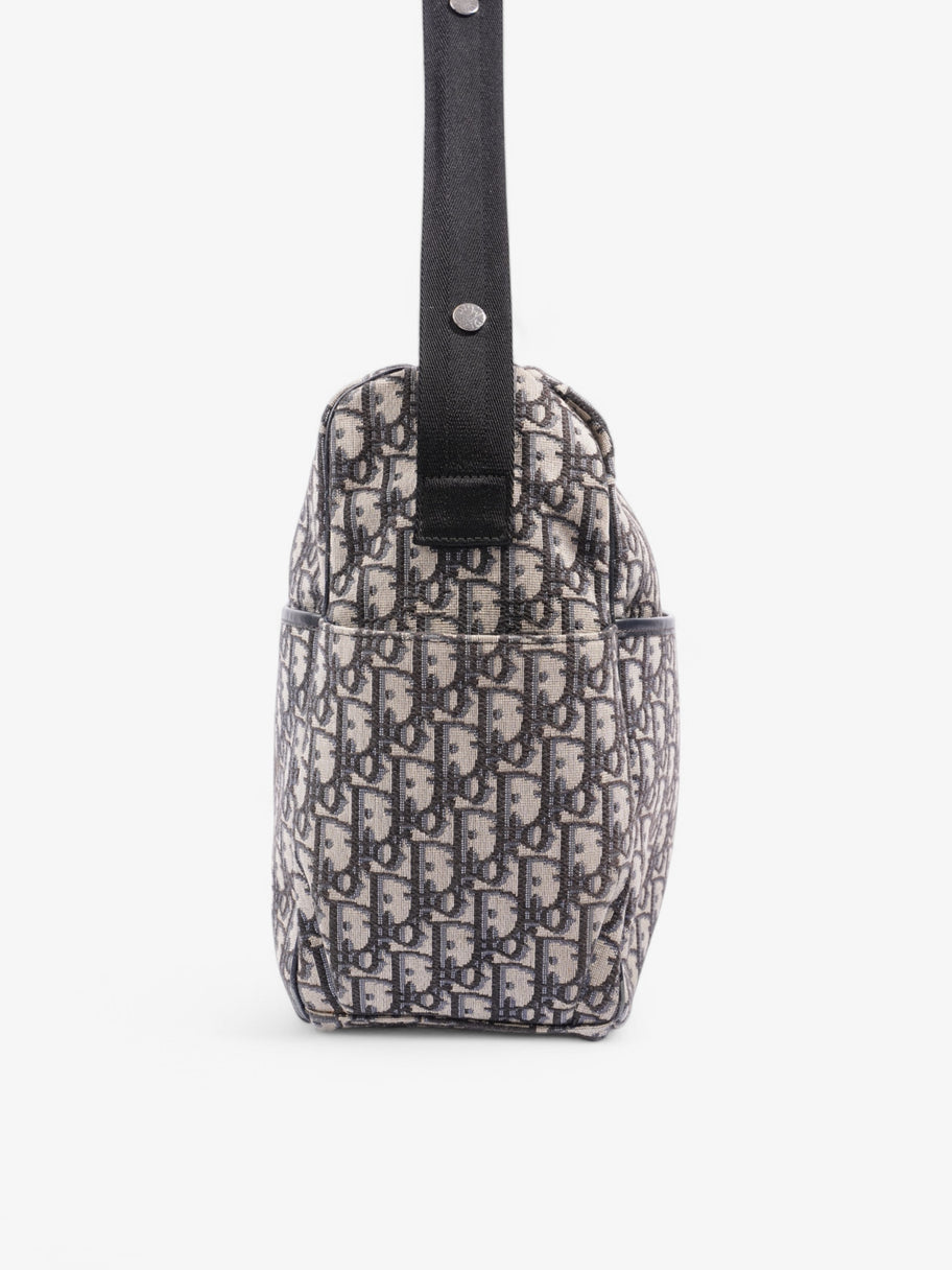 Christian Dior Baby Changing Bag Grey Oblique  / Navy Canvas Image 5