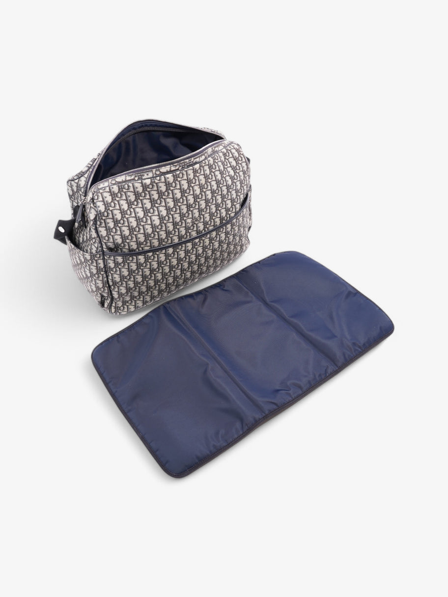 Christian Dior Baby Changing Bag Grey Oblique  / Navy Canvas Image 7