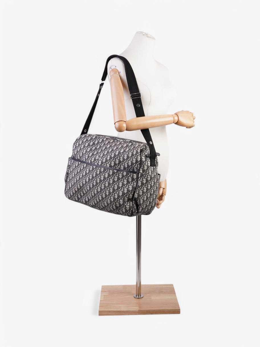 Christian Dior Baby Changing Bag Grey Oblique  / Navy Canvas Image 2