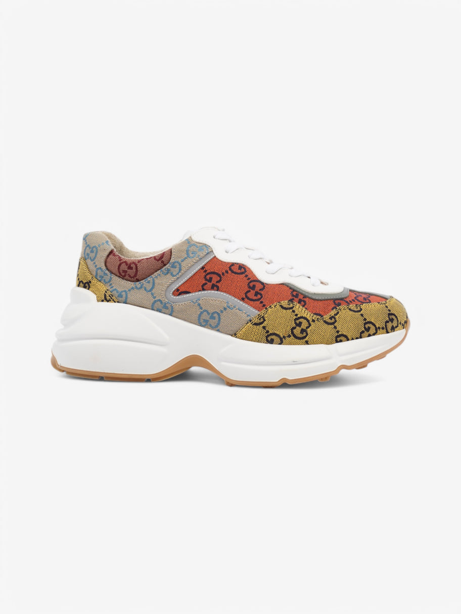 Gucci Rhyton Red / Yellow Canvas EU 40 UK 7 Image 1