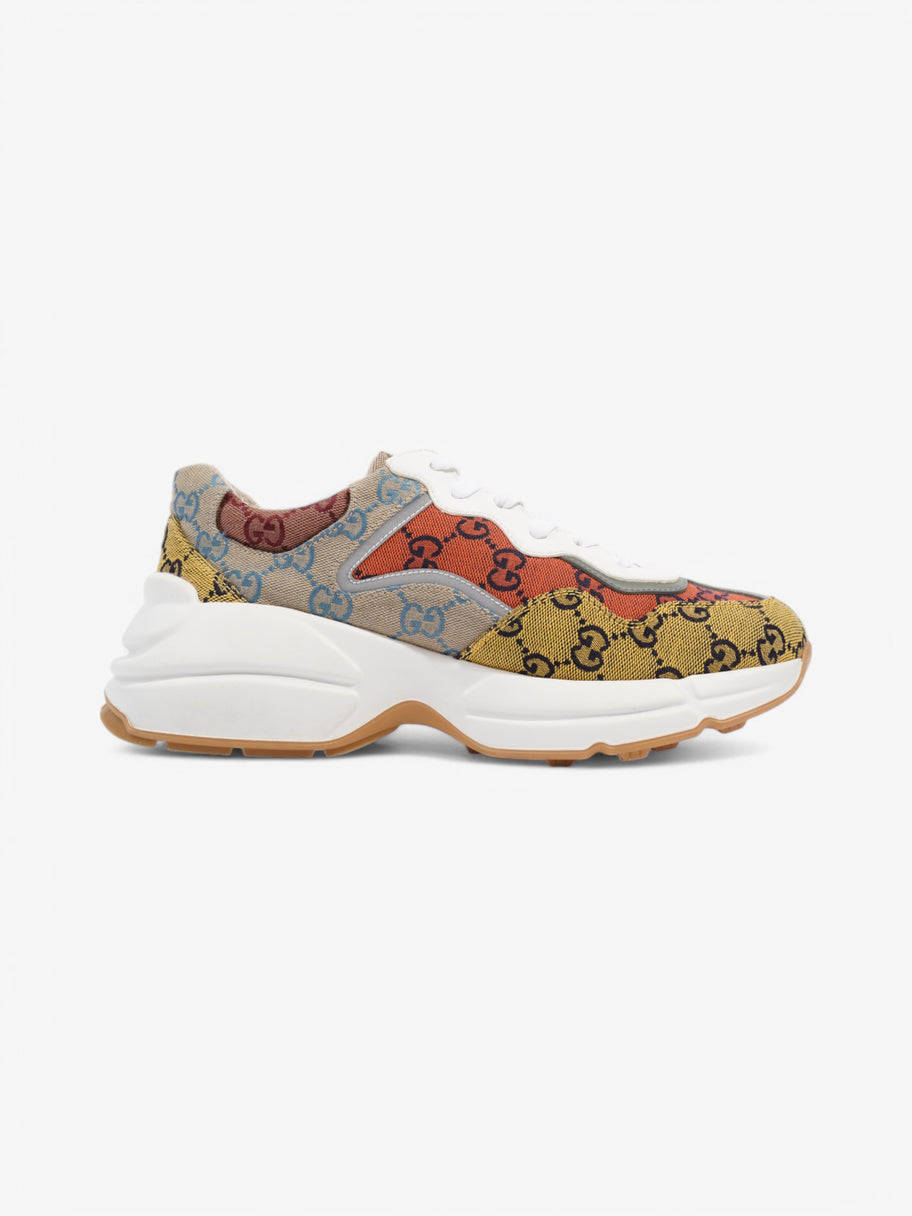Gucci Rhyton Red / Yellow Canvas EU 40 UK 7 Image 4