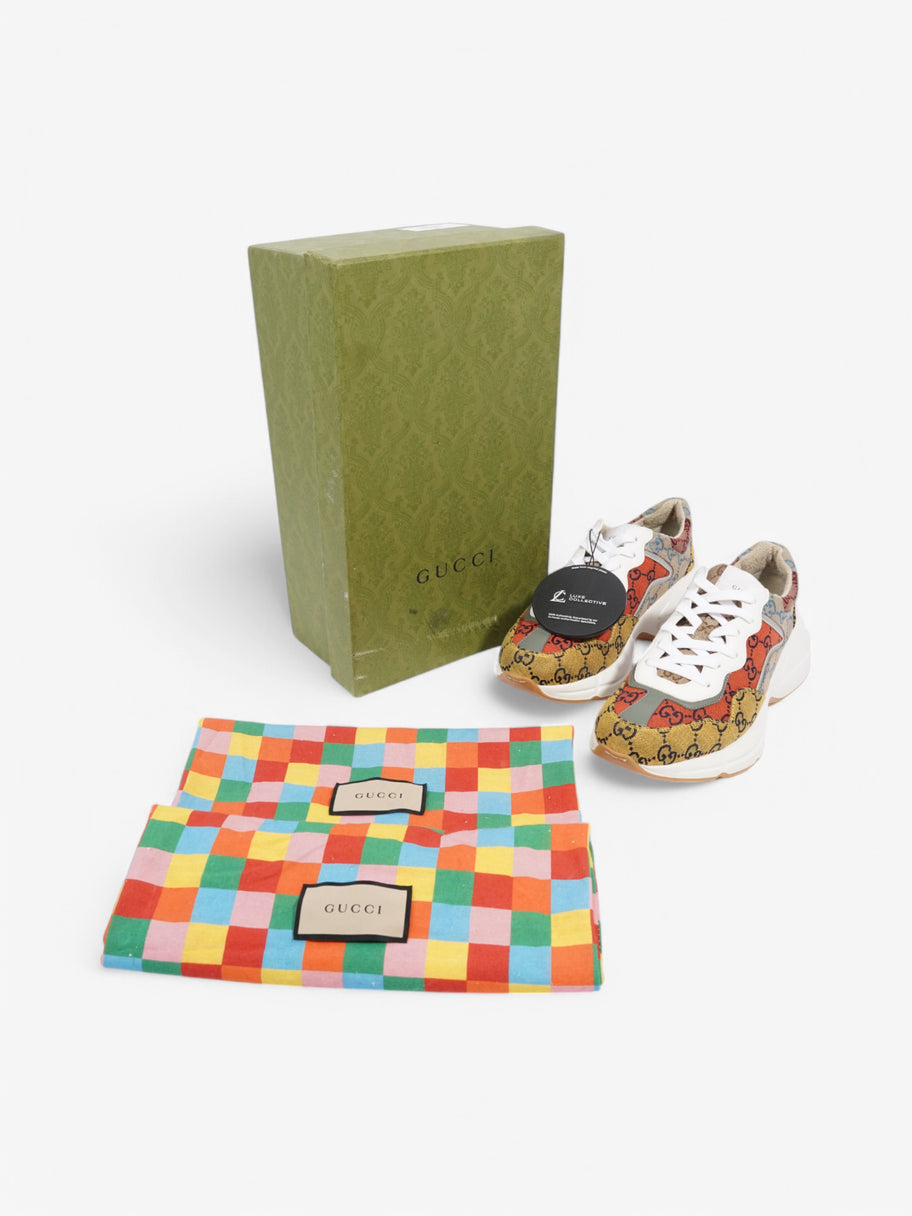 Gucci Rhyton Red / Yellow Canvas EU 40 UK 7 Image 8