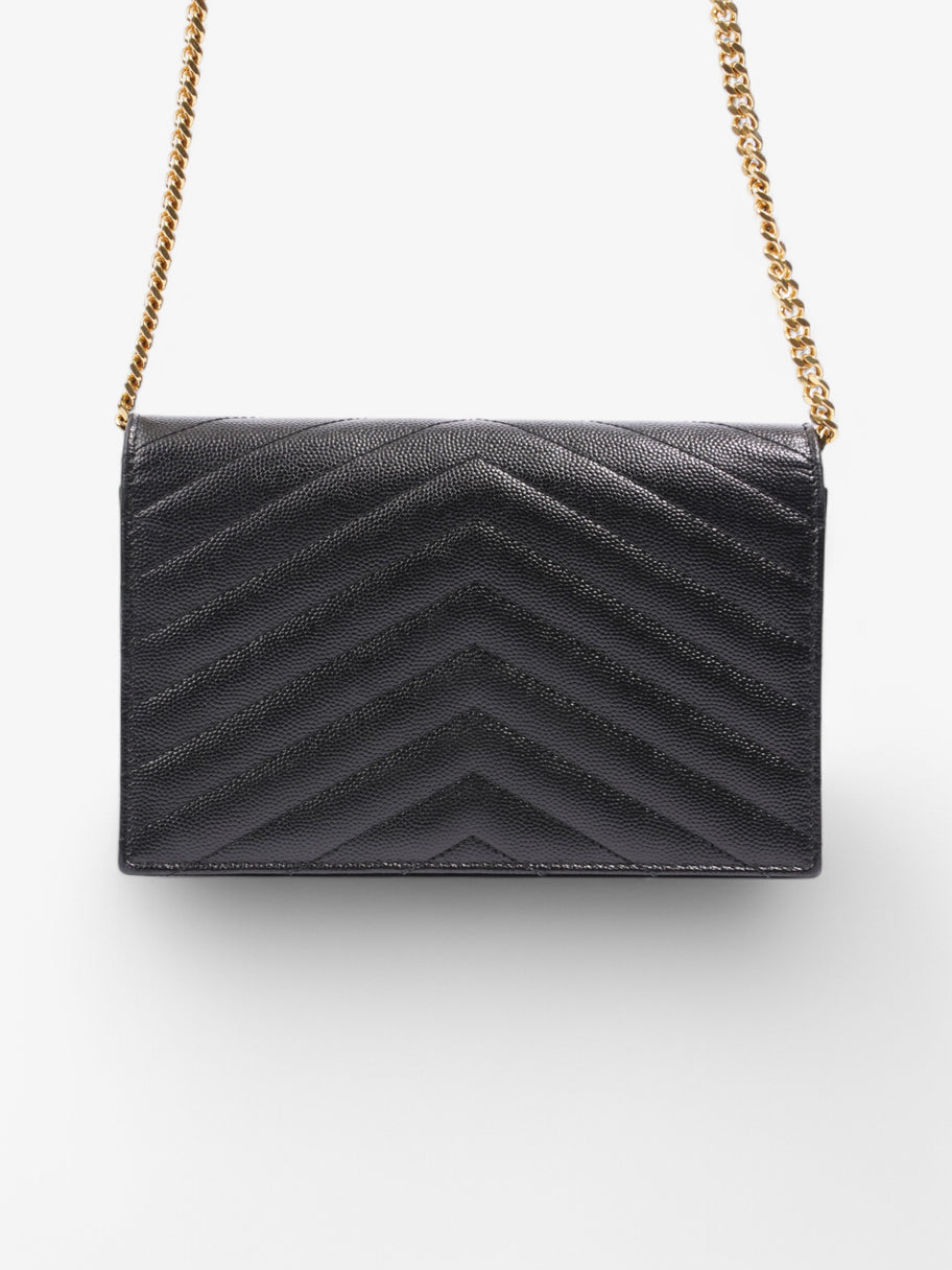 Saint Laurent Envelope Chain Wallet Black Leather Image 4