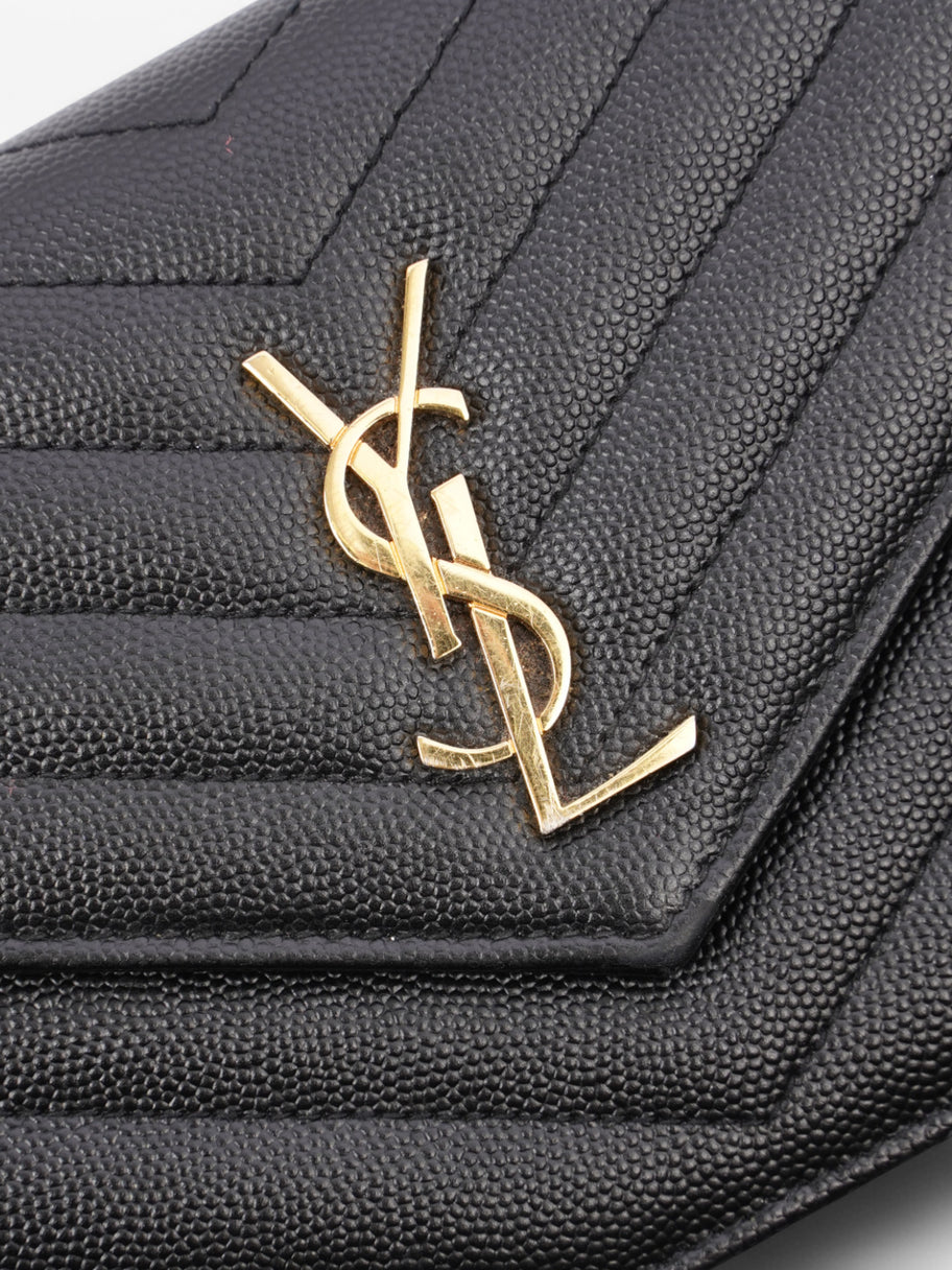 Saint Laurent Envelope Chain Wallet Black Leather Image 7